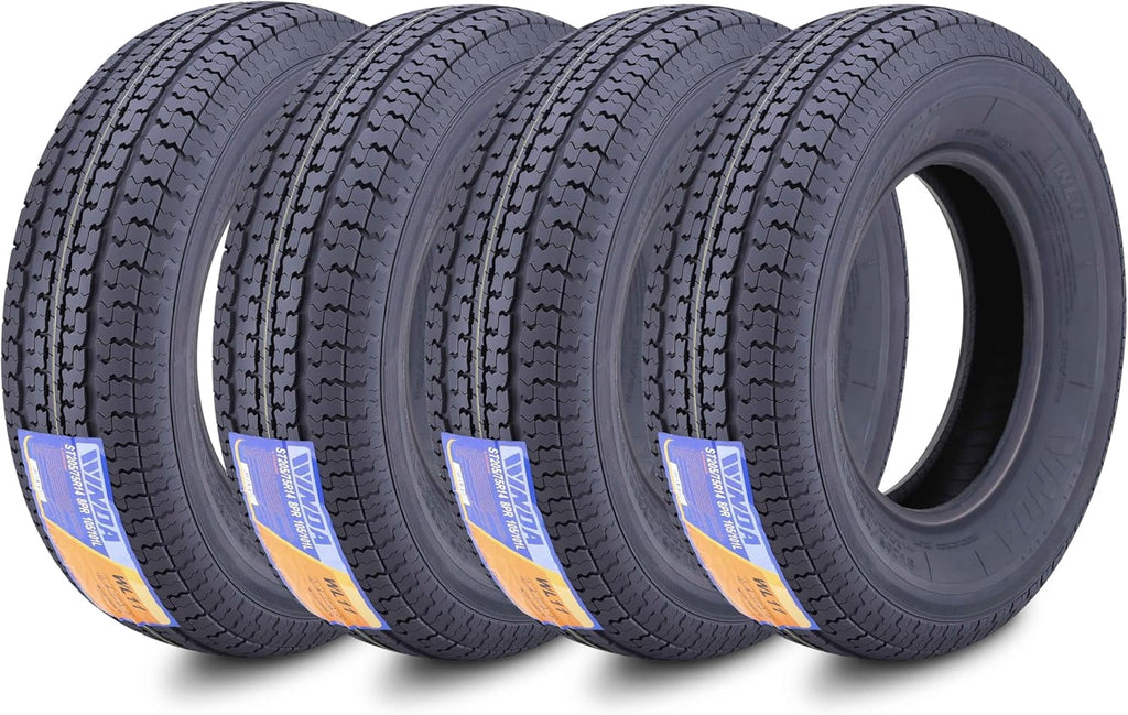 WINDA Premium Trailer Tires ST 205/75R14 8PR Load Range D Steel Belted, Set 4