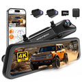 WOLFBOX G900TriPro Bumper Version 4K STARVIS 2 Mirror Dash Cam