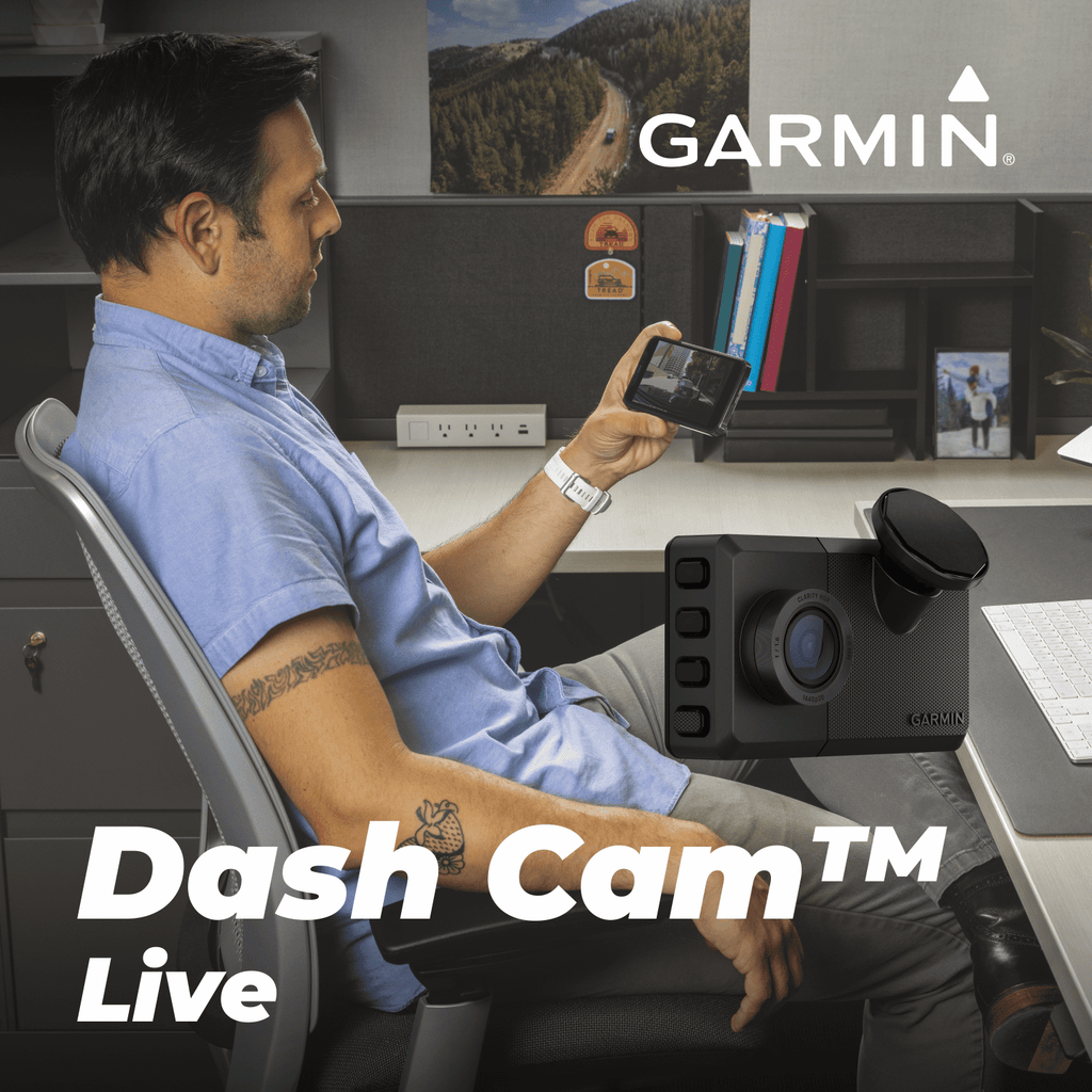 Garmin Dash Cam™ Live, 24/7 Live View, Always-Connected Dash Cam