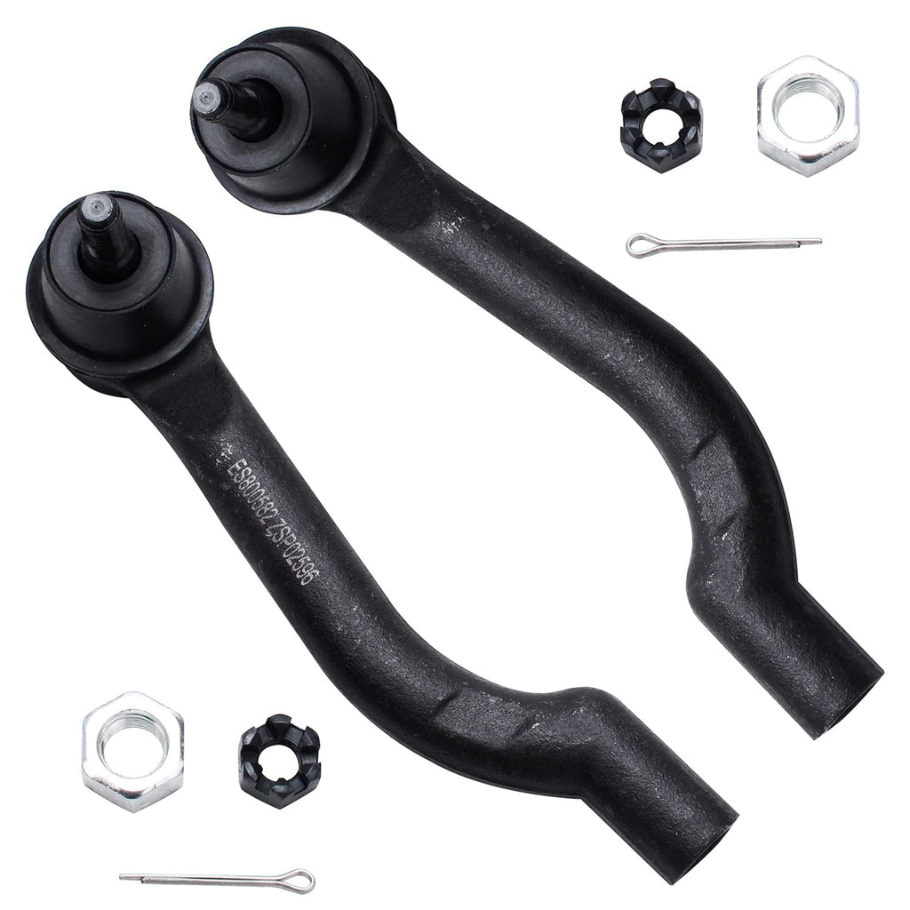 Detroit Axle - Front Wheel Hub Bearings Tie Rods w/Boots Sway Bars Replacement for 2008-2013 Nissan Rogue