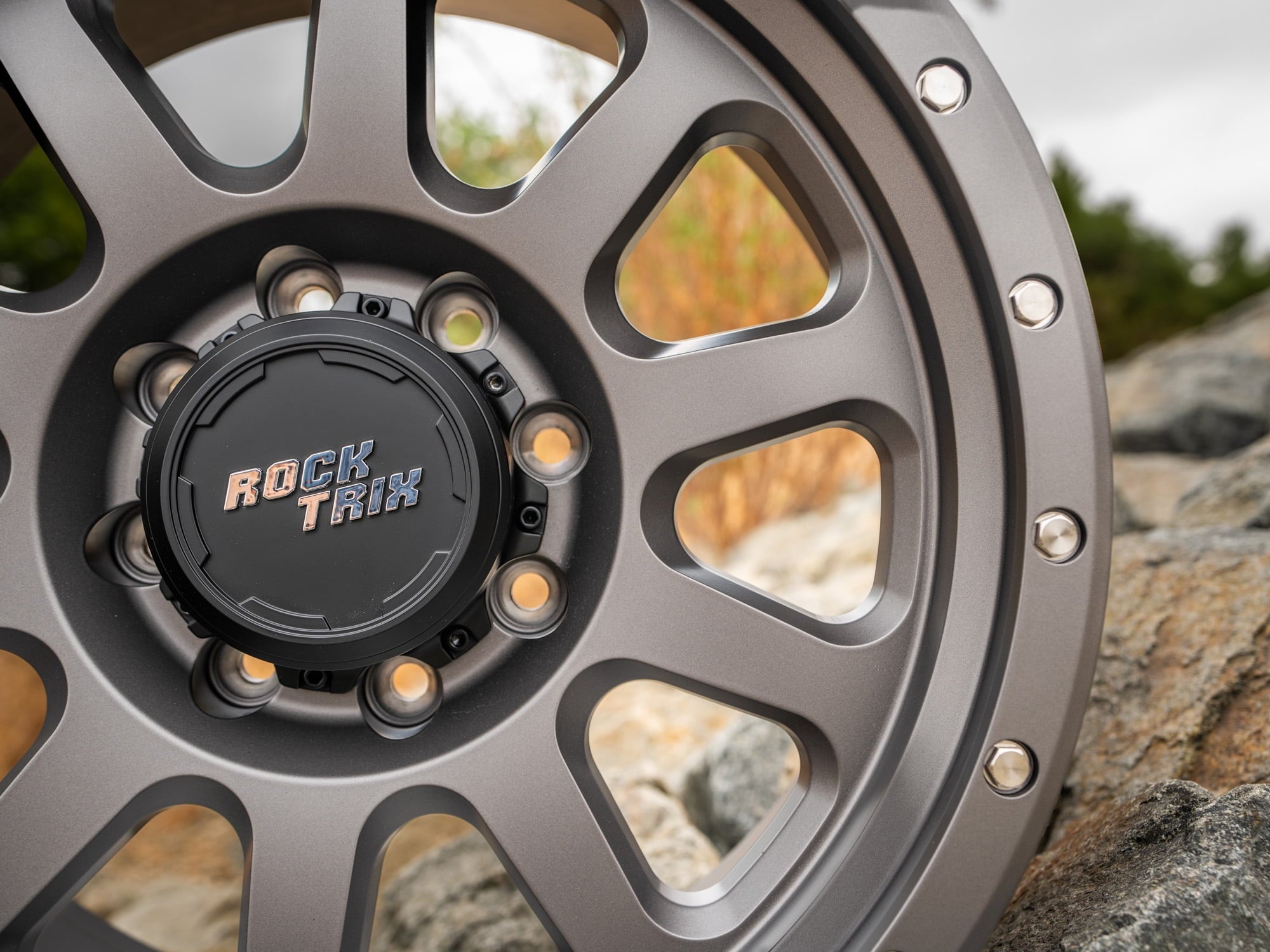 RockTrix RT111 18 inch Wheel 8x170 Compatible with Ford 1999+ F250 F350, 18x9 (-12 Offset, 4.5 Backspace), Black, Also fits 2000-2005 Excursion F-250 F-350 Super Duty