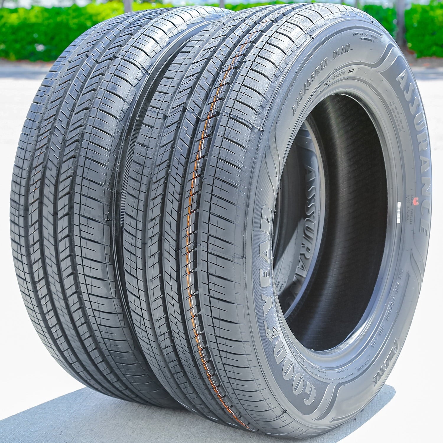 Set of 4 (FOUR) Tires Goodyear Assurance Finesse 225/65R17 102H AS A/S All Season Fits: 2018-23 Chevrolet Equinox LT, 2015-17 Subaru Outback 3.6R Touring