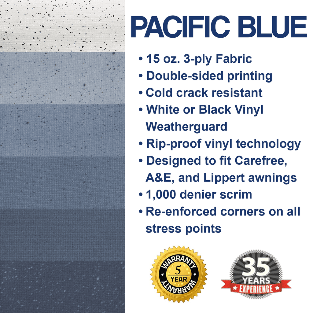 ShadePro Heavy Duty Vinyl RV Awning Fabric Replacement