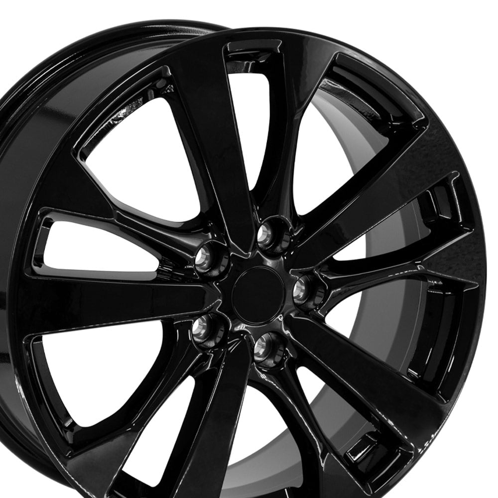 OE Wheels NS30 18 Inch Rim Fits Altima Style 5x114.3 18x7.5 Gloss Black - Hollander 62720 (1)