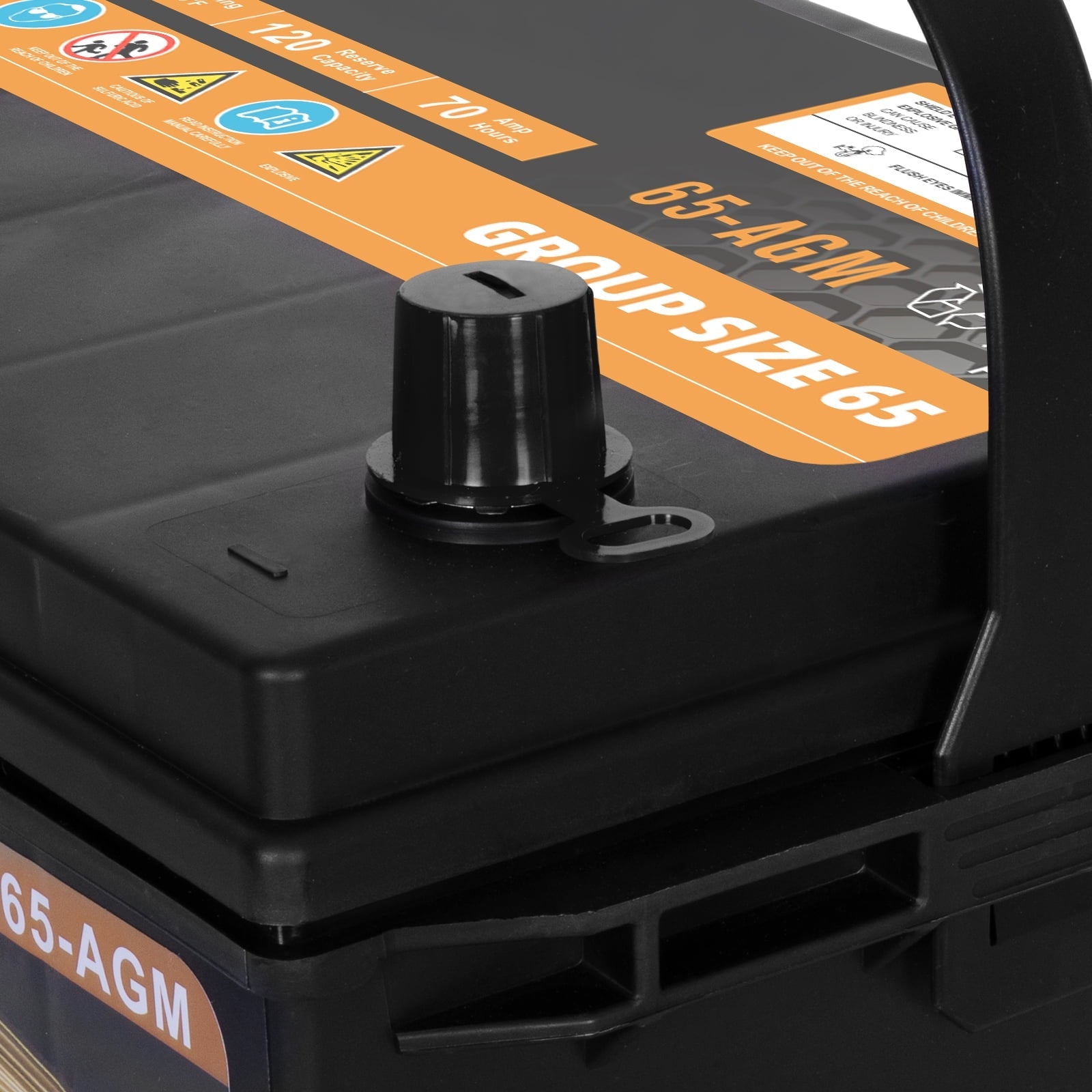 Anlibatt BCI Group 49 Battery, AGM 12 Volt Rechargeable Automotive Batteries for Car, H8 900CCA 95Ah 160RC Maintenance Free