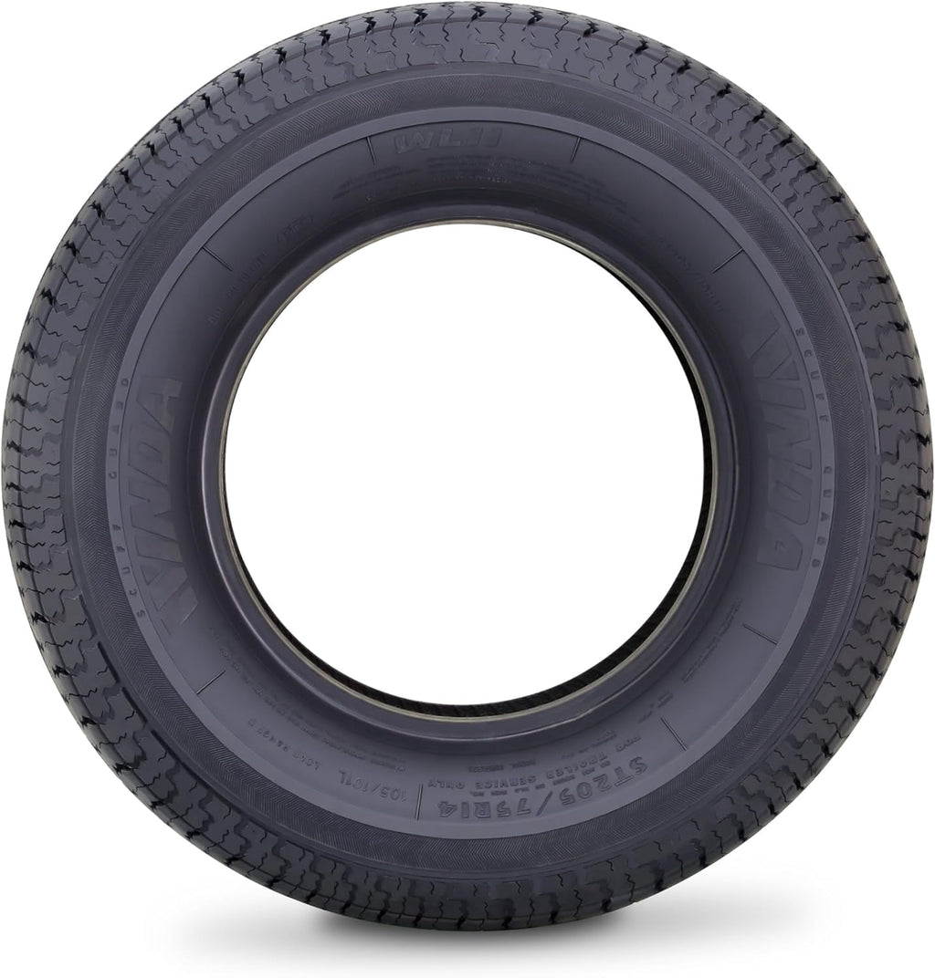 WINDA Premium Trailer Tires ST 205/75R14 8PR Load Range D Steel Belted, Set 4