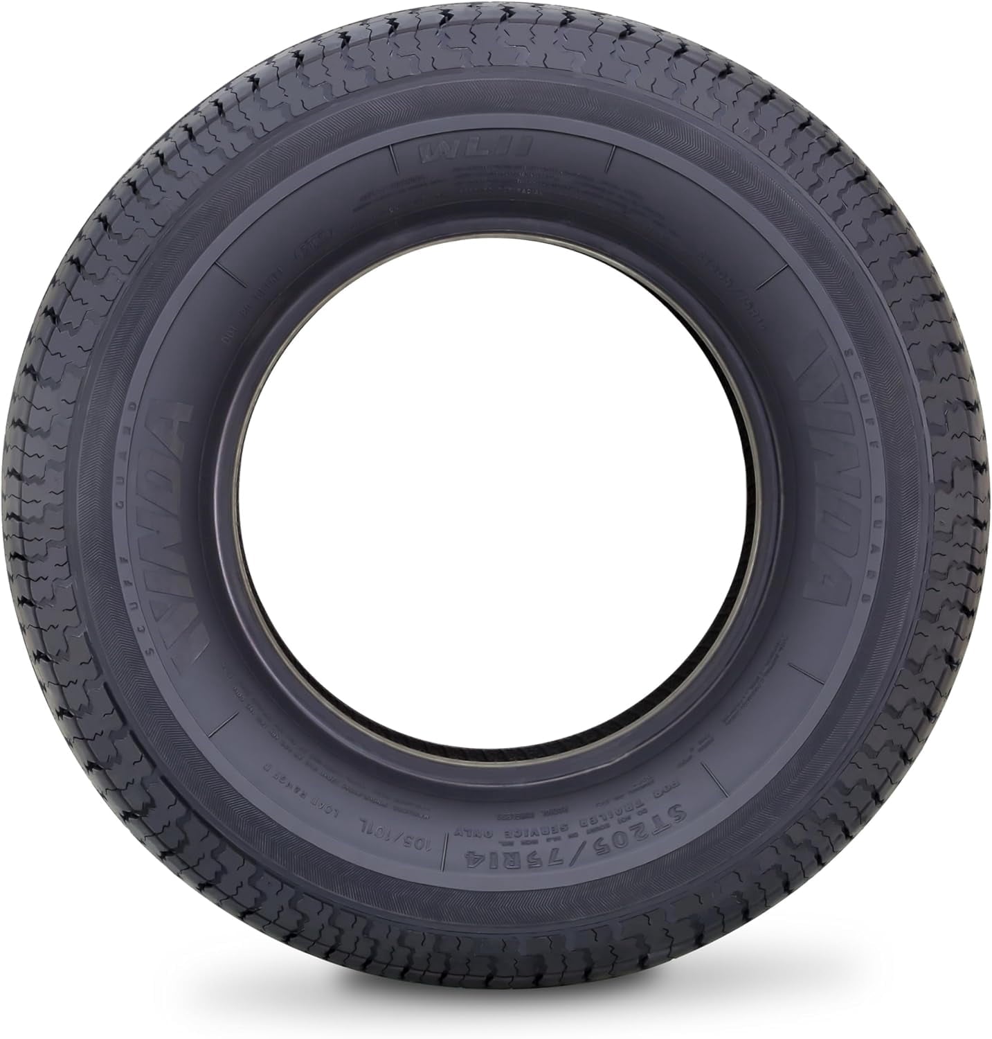 WINDA Premium Trailer Tires ST 205/75R14 8PR Load Range D Steel Belted, Set 4