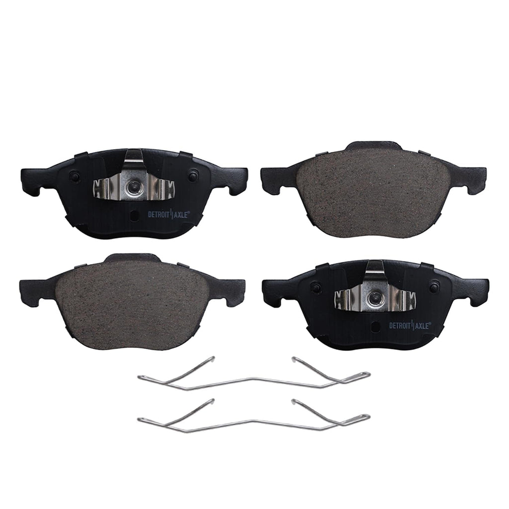 Detroit Axle - Front Brake Kit for 2004-2013 Mazda 3, 2006-2015 Mazda 5, 2005 2007 2008 2009 2010 2011 2012 2014 Brake Rotors Ceramic Pads Replacement: 11.81 inch Rotors