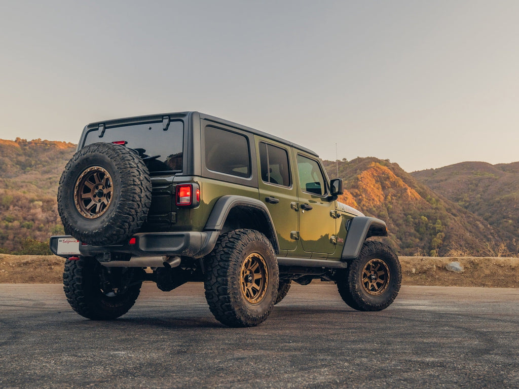 RockTrix RT116 17 inch Wheel Compatible with Jeep Wrangler JK JL 17x9 5x5 Wheels (-12mm Offset, 4.5in Backspace) 5x5 PCD, 71.5mm Bore, Gunmetal Gray Wheels, Also fits Gladiator JT Rims