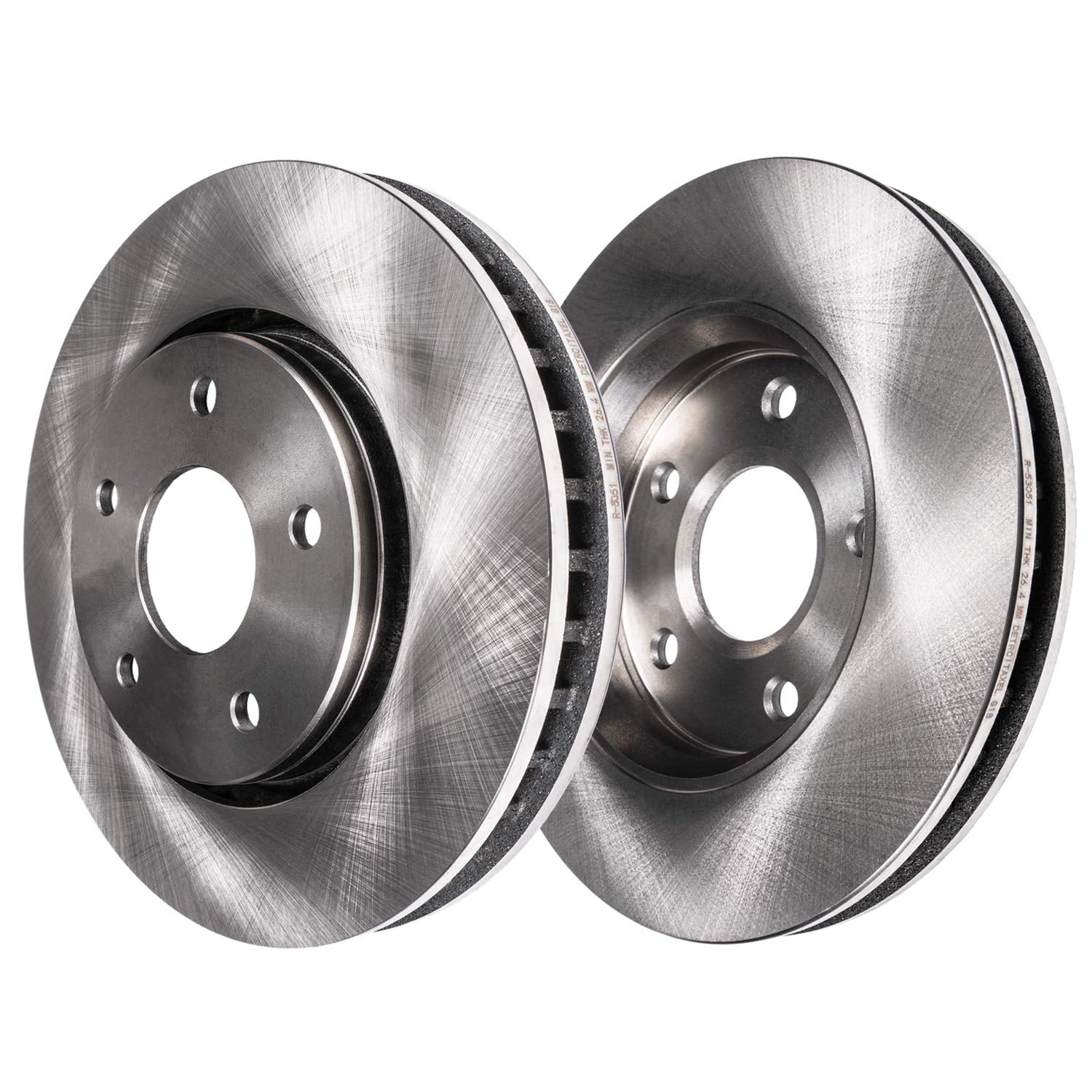 Detroit Axle - Front Brake Kit for 2004-2013 Mazda 3, 2006-2015 Mazda 5, 2005 2007 2008 2009 2010 2011 2012 2014 Brake Rotors Ceramic Pads Replacement: 11.81 inch Rotors