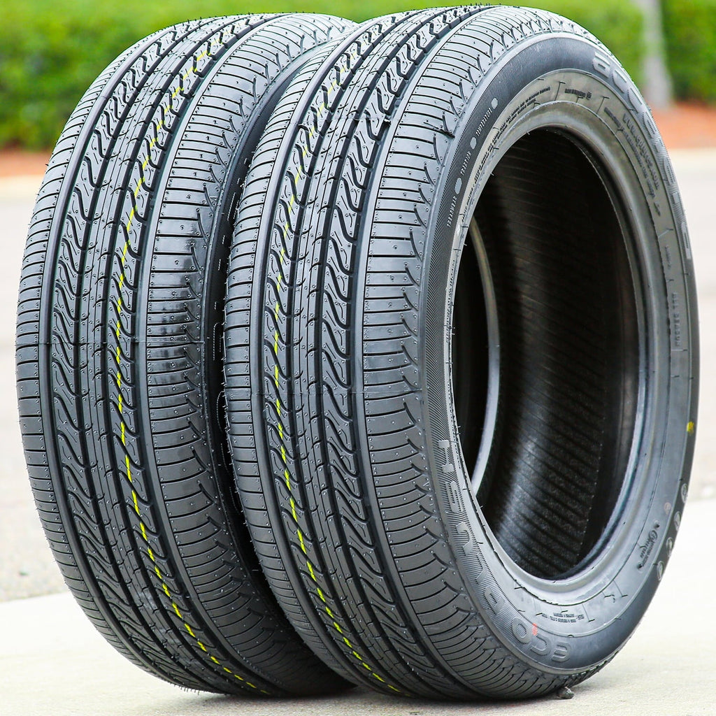 Set of 4 (FOUR) Accelera Eco Plush 185/60R15 84H A/S All Season Tires Fits: 2011-19 Ford Fiesta SE, 2001-02 Dodge Neon ACR