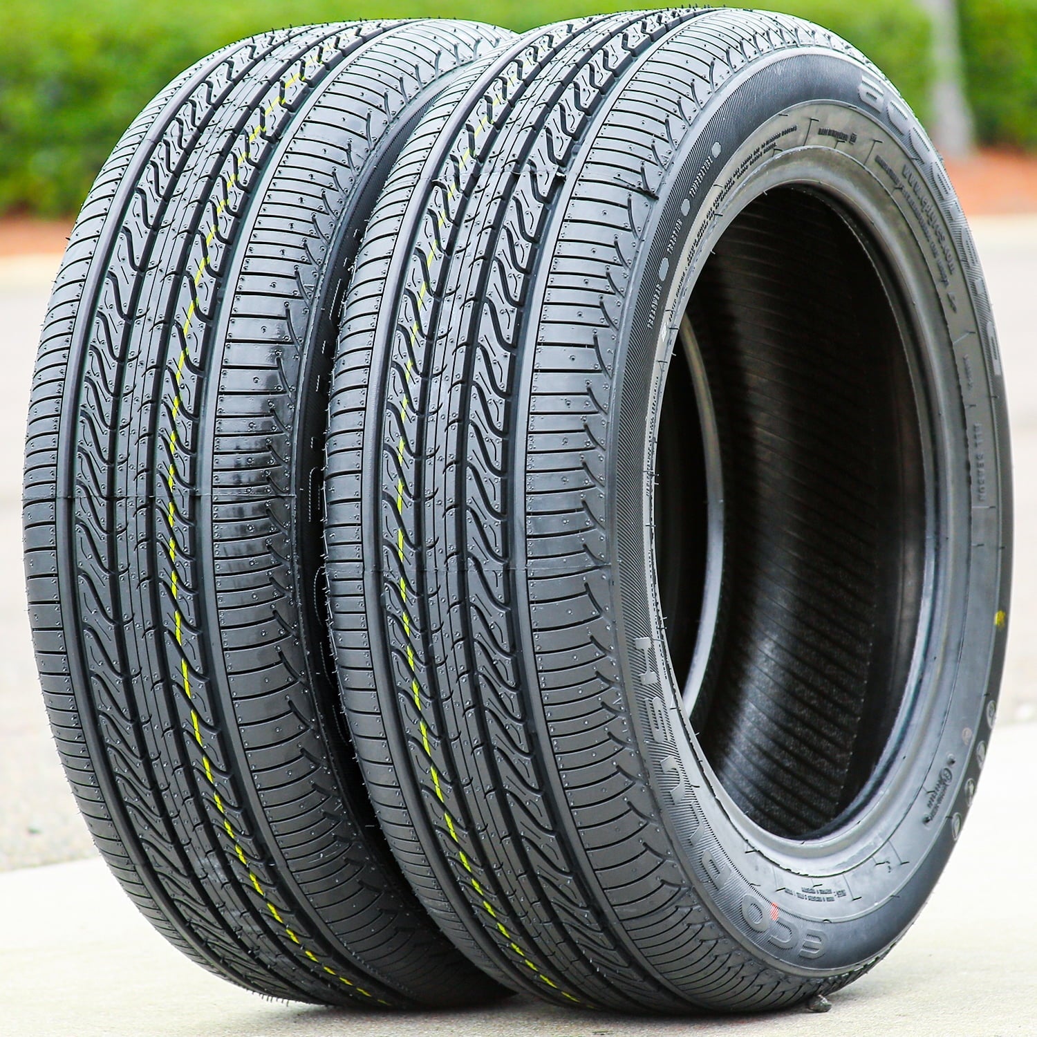 Set of 4 (FOUR) Accelera Eco Plush 185/60R15 84H A/S All Season Tires Fits: 2011-19 Ford Fiesta SE, 2001-02 Dodge Neon ACR
