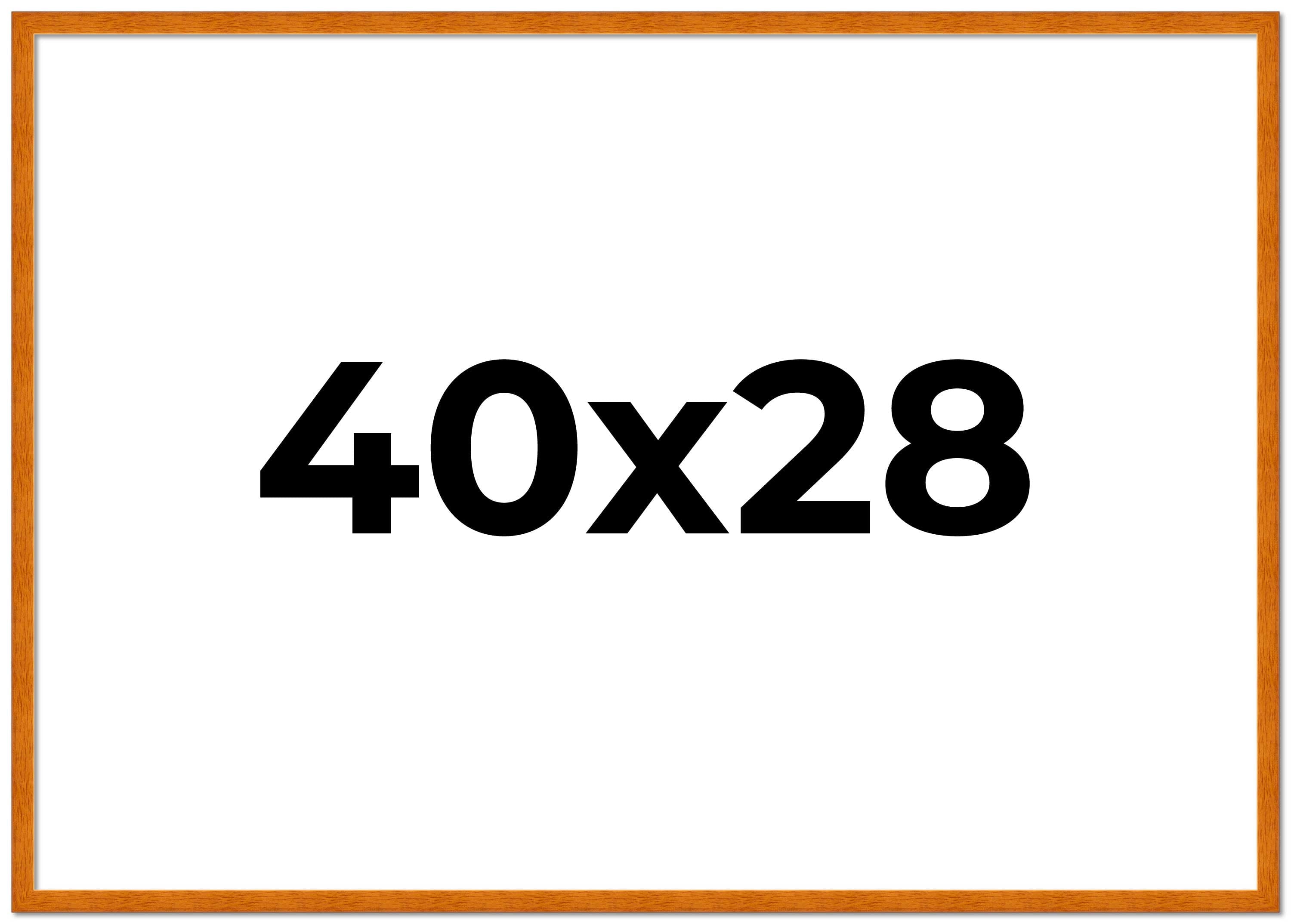 40x28 Bronze Brown Real Wood Picture Frame Width 1.25 inches | Interior Frame Depth 0.75 inches |