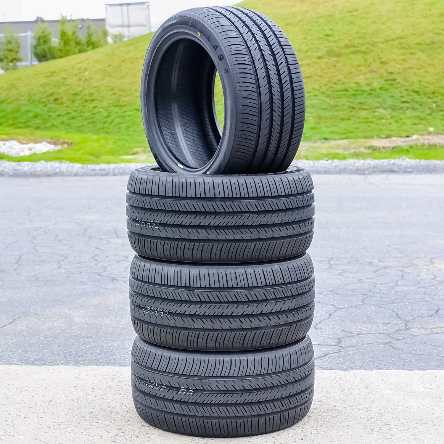 Set of 4 (FOUR) Atlas Force UHP 245/45R20 ZR 103Y XL A/S High Performance All Season Tires Fits: 2005-10 Chrysler 300 C SRT8, 2006-10 Dodge Charger SRT8
