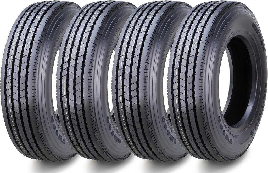 Gremax Heavy Duty All Steel ST 225/75R15 14 Ply 123/1192M 11150 Trailer Tires, Set of 4