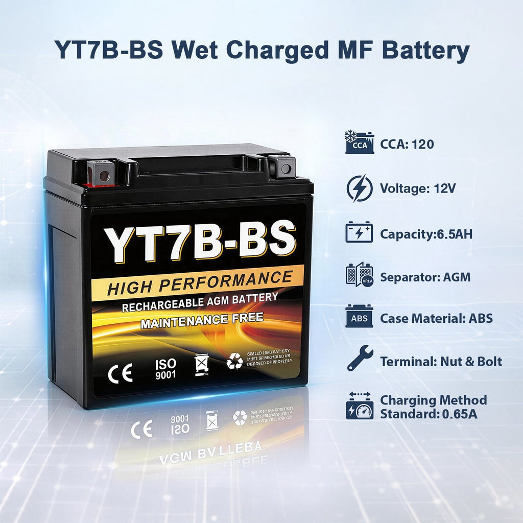 Anlibatt YTX14-BS Motorcycle Battery 12V 12Ah 200CCA Rechargeable Sealed Batteries Powersport Replacement for ATV, Scooter, Jet ski, Dirt Bike