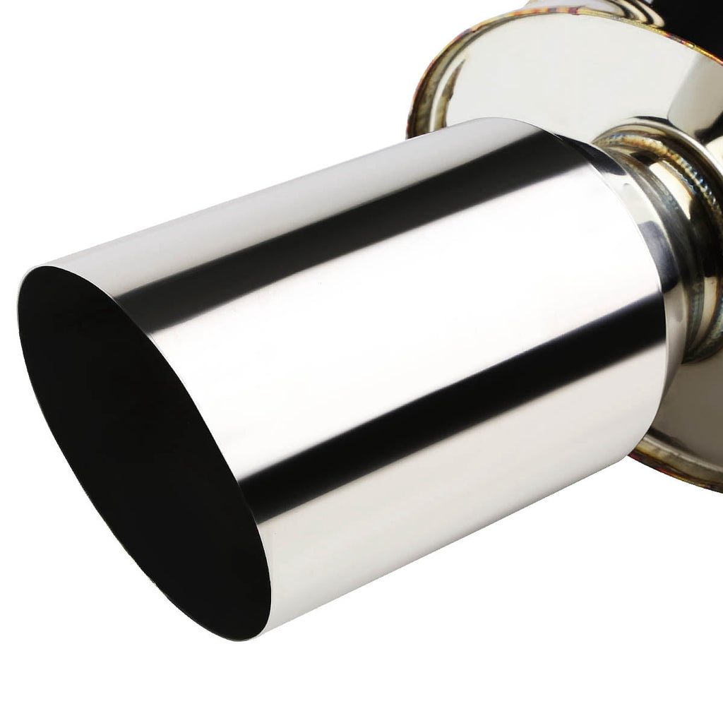 DNA Motoring CBE-ME06L4 For 2006 to 2009 Mitsubishi Eclipse 4G 2.4L Stainless Steel 4 Muffler Tip Catback Exhaust System 07 08