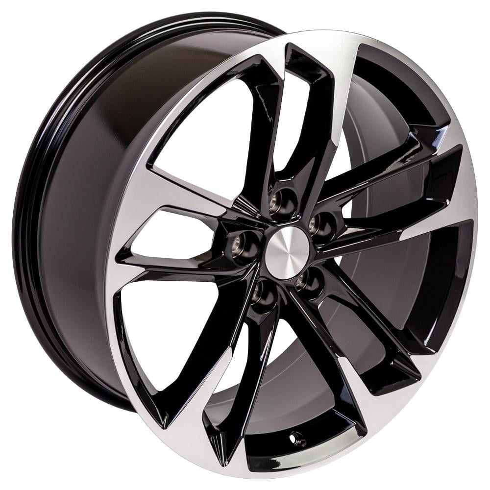 20 inch Rim fits 2010-2018 Chevy Camaro (rear only) Black 20x9.5 Aluminum Wheel Direct Fit