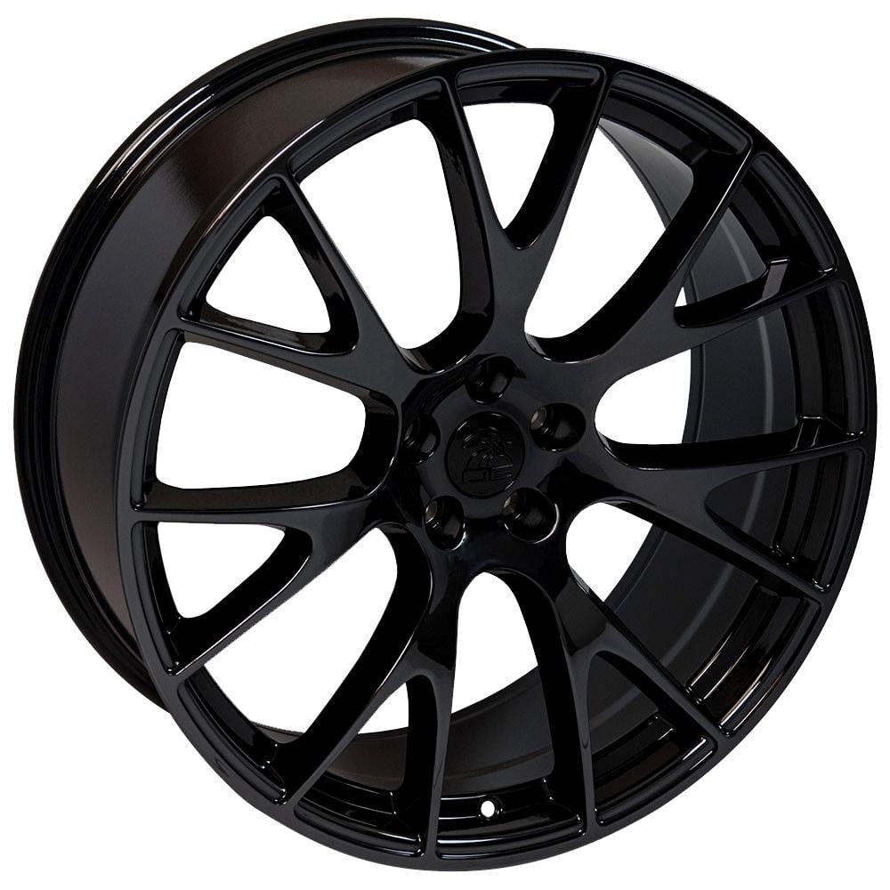 OE Wheels DG15 20 Inch Rim Fits Hellcat Style 5x115 20x9 Gloss Black - Hollander 2528 (1)