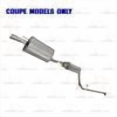Northeastern Exhaust Resonator Pipe & Rear Muffler Kit Fits 2006-2011 Honda Civic 1.8L 2-Door Coupe - Direct Fit | Stainless Steel | Includes Hardware Kit