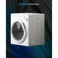 TABU Washer and Dryer Set, 19LBS Fully Automatic Washing Machine & 10LBS Clothes Dryer (White&White)