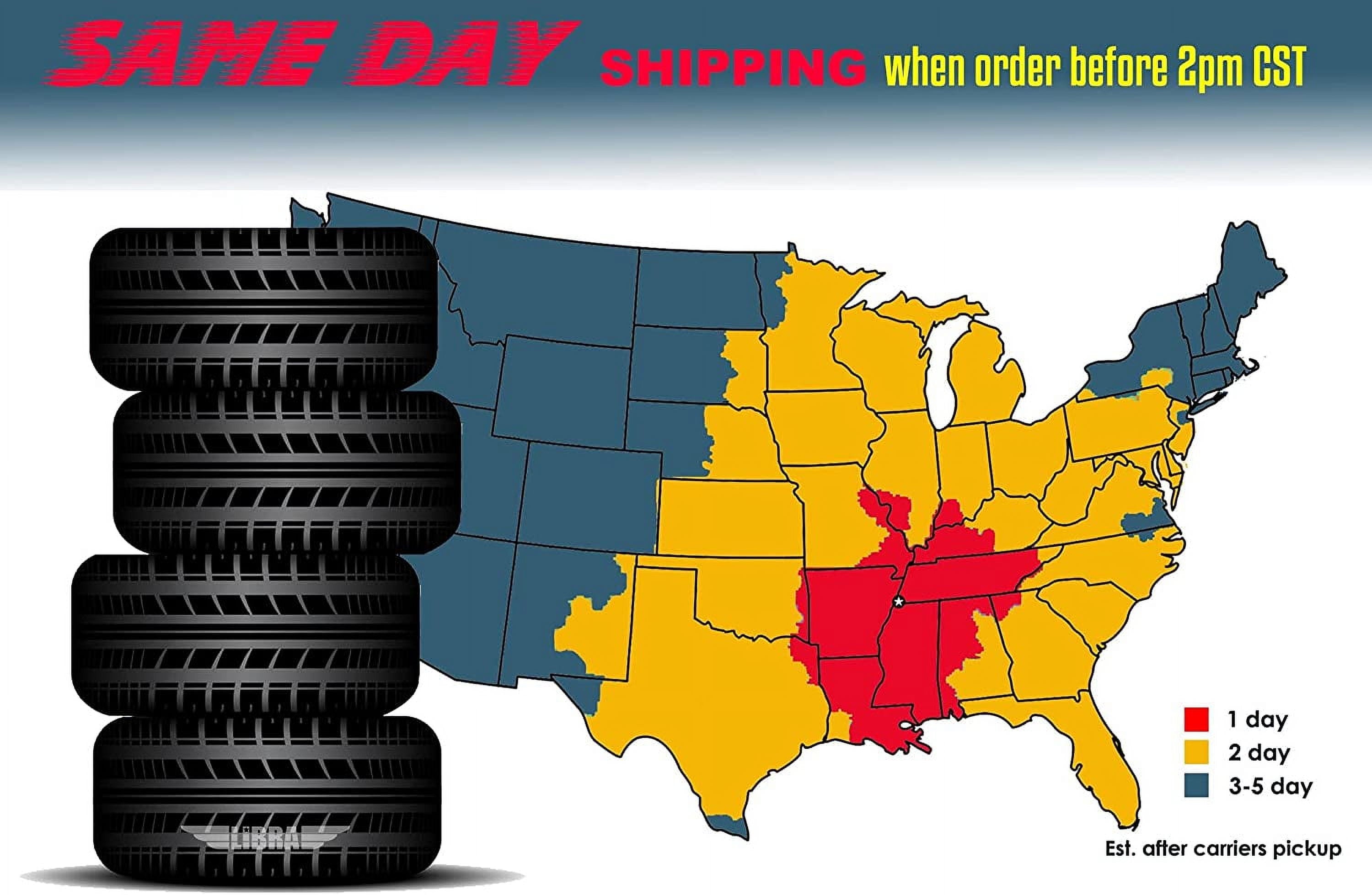 FREE COUNTRY New Premium Trailer Tires ST 205/75R14 / 8PR Load Range D Steel Belted w/Scuff Guard, Set 5