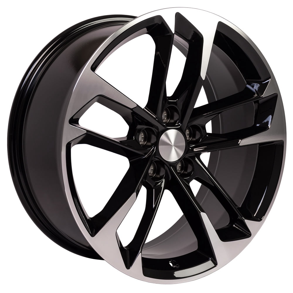 20 inch Rim fits 2010-2018 Chevy Camaro (rear only) Black 20x9.5 Aluminum Wheel Direct Fit