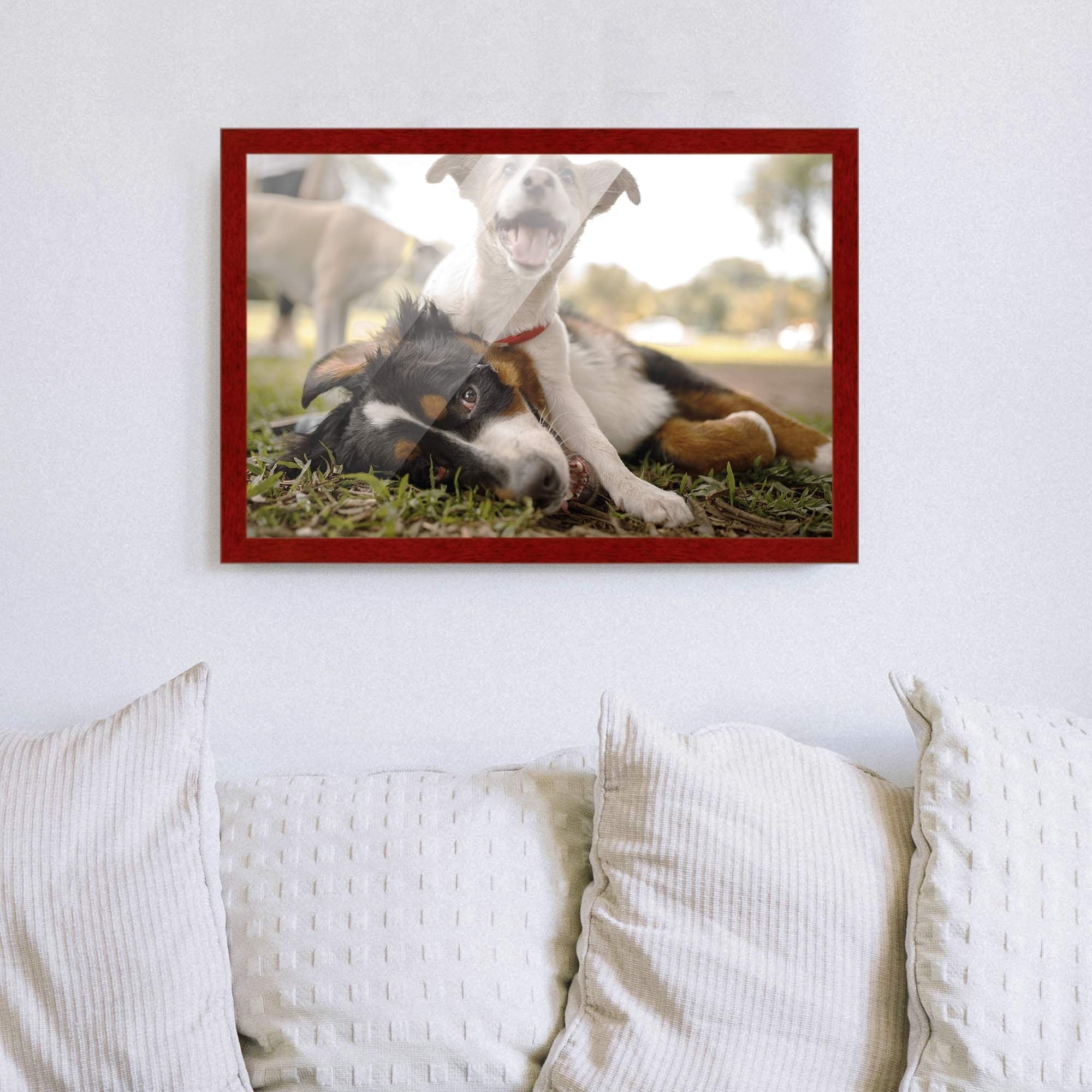 40x28 Bronze Brown Real Wood Picture Frame Width 1.25 inches | Interior Frame Depth 0.75 inches |