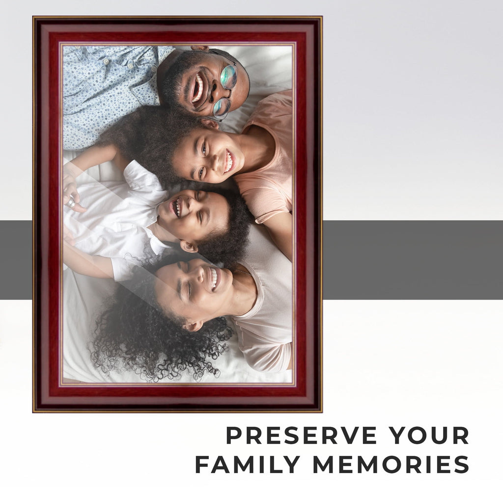 40x28 Bronze Brown Real Wood Picture Frame Width 1.25 inches | Interior Frame Depth 0.75 inches |