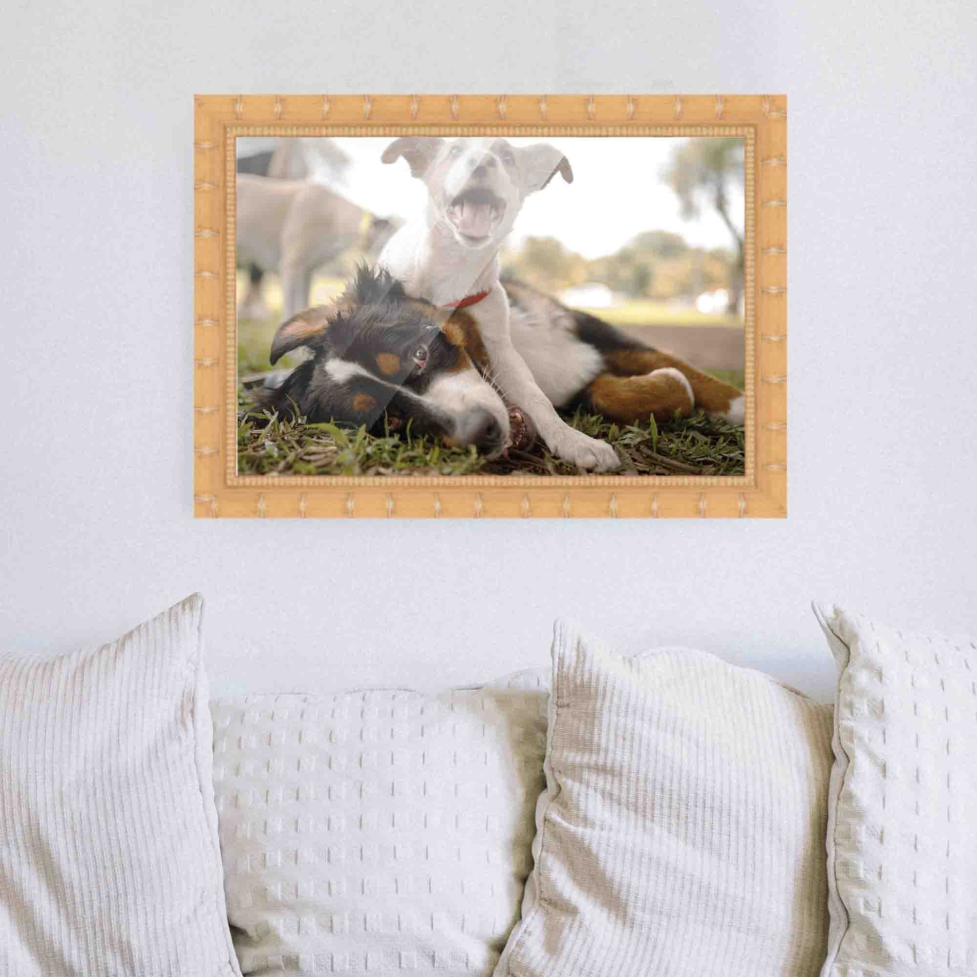 40x28 Bronze Brown Real Wood Picture Frame Width 1.25 inches | Interior Frame Depth 0.75 inches |