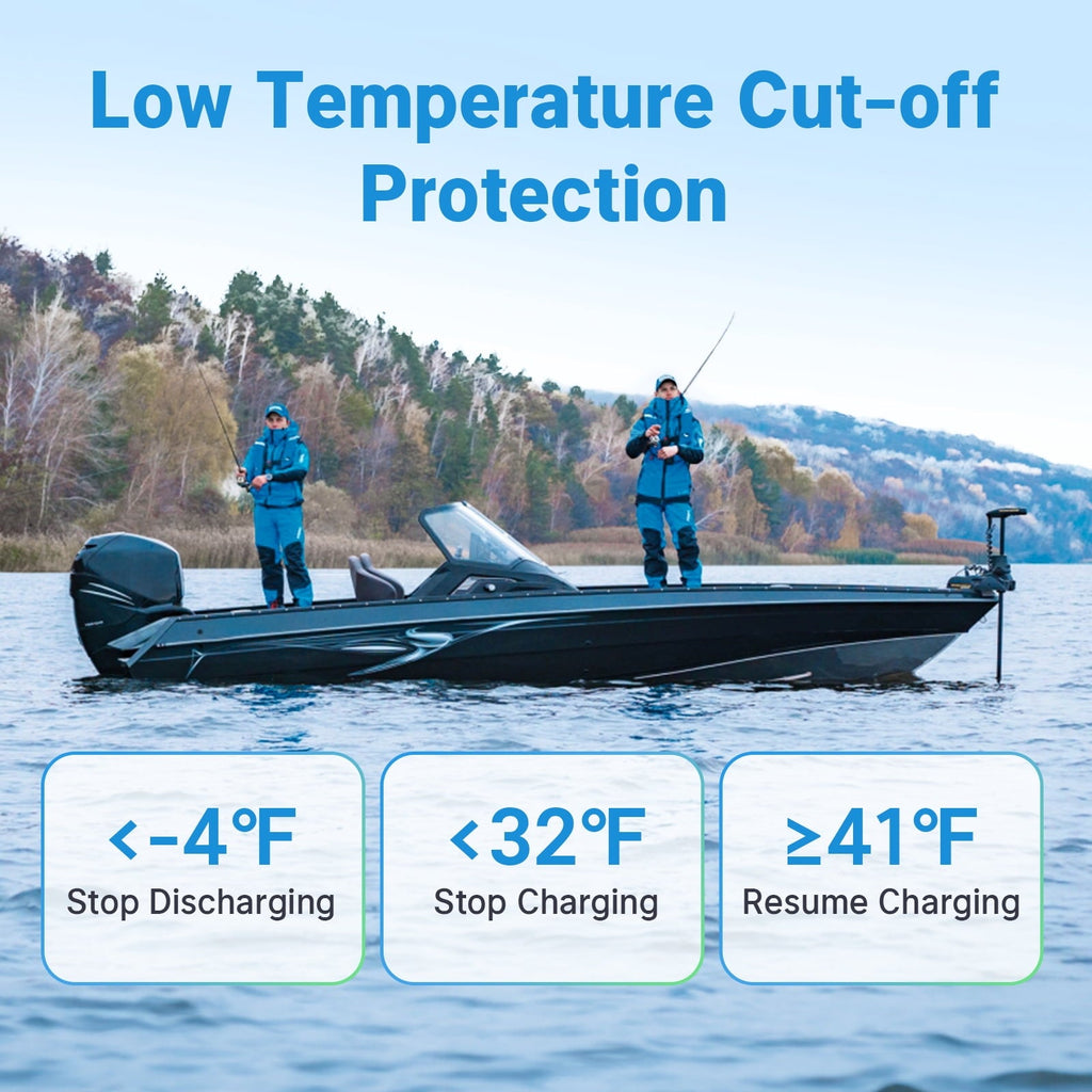 Redodo 12V 100Ah LiFePO4 Battery Bluetooth 100A BMS Remote Control Lithium Battery Low-Temp Protection for Trolling Motor RV