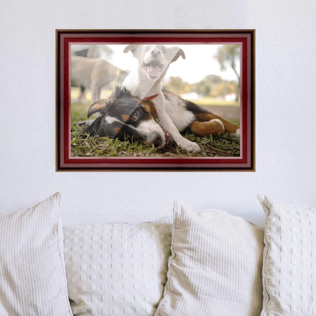 40x28 Bronze Brown Real Wood Picture Frame Width 1.25 inches | Interior Frame Depth 0.75 inches |