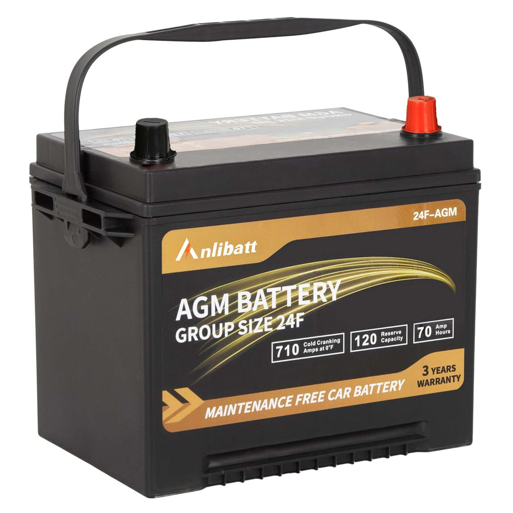 Anlibatt Platinum AGM Group 49 Battery, 12 Volt Rechargeable Automotive Batteries for Car, H8 900CCA 95Ah 160RC