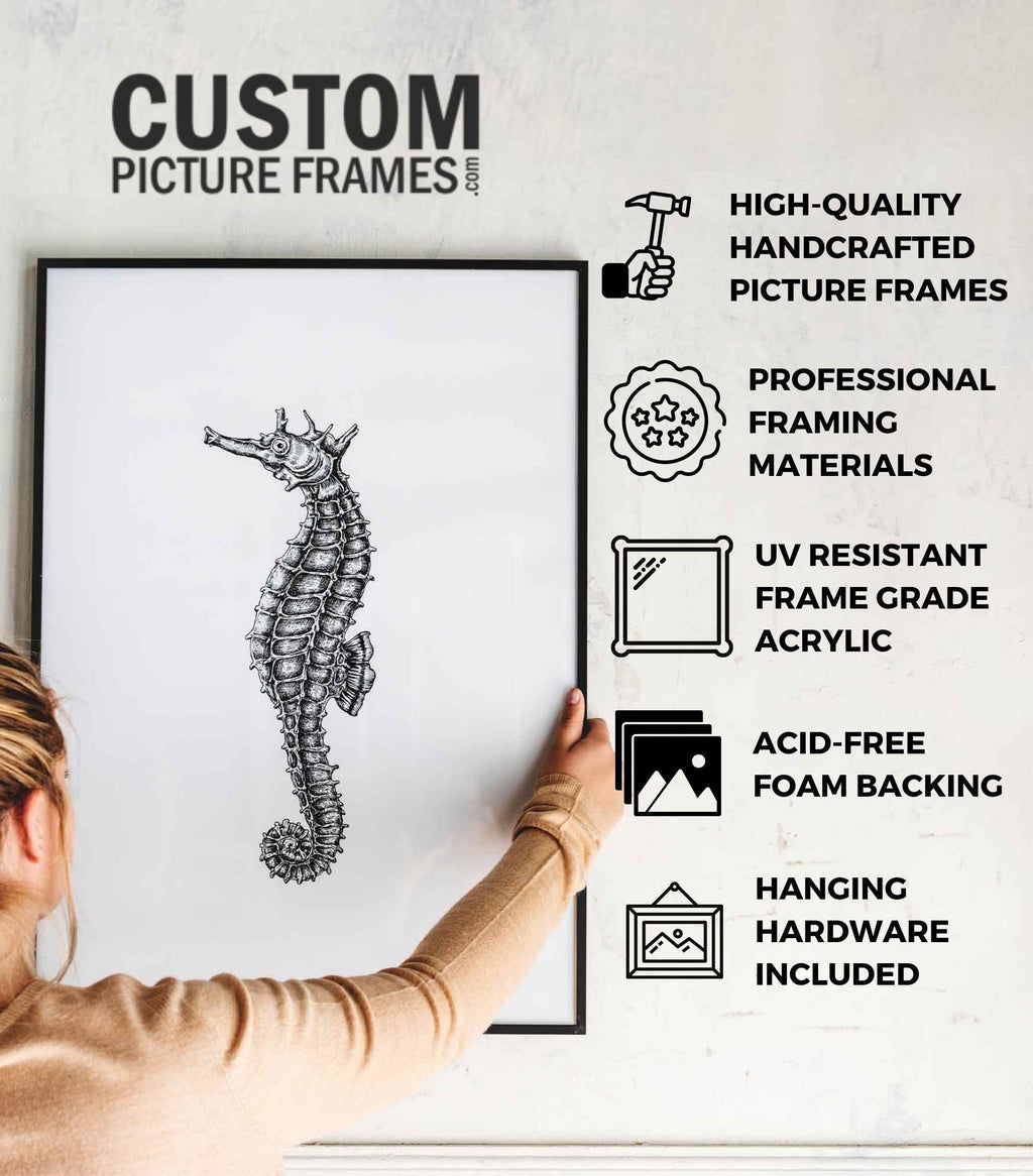 40x28 Bronze Brown Real Wood Picture Frame Width 1.25 inches | Interior Frame Depth 0.75 inches |