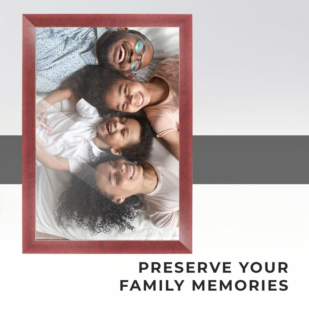 40x28 Bronze Brown Real Wood Picture Frame Width 1.25 inches | Interior Frame Depth 0.75 inches |